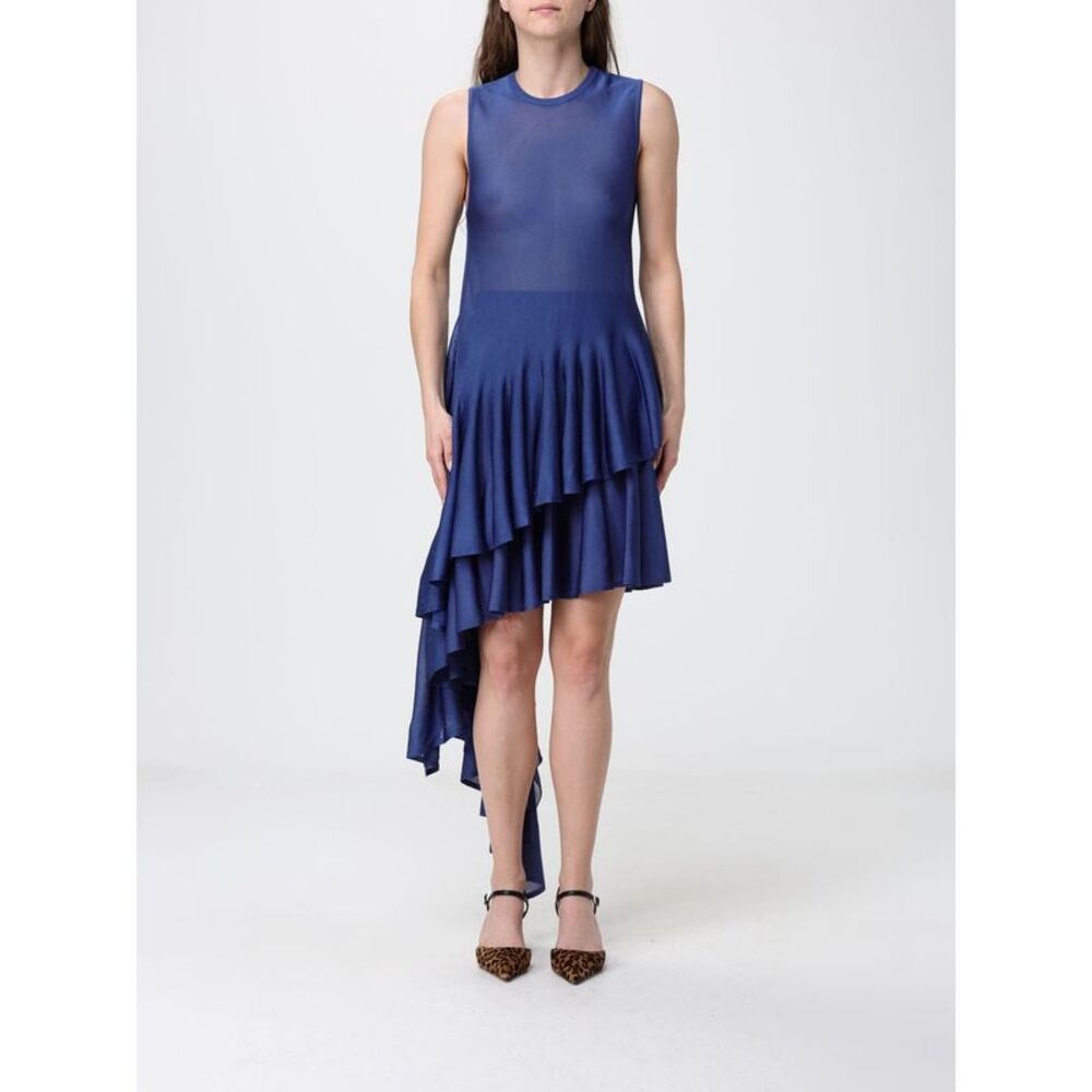 AlaiA Women Crew Neck Asymmetrical Knit Top Alaia In Viscose